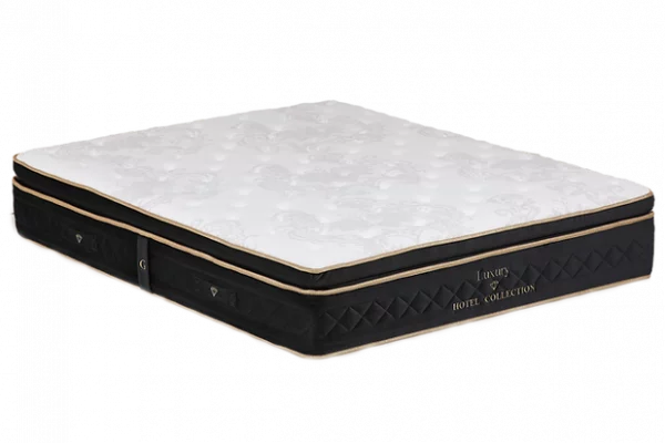 Profitez du confort digne des meilleurs hôtels avec le matelas Luxury, qui combine un soutien optimal grâce à ses ressorts ensachés 5 zones et la douceur de sa mousse haute densité. Hypoallergénique et certifié OKO-Tex 100, il offre un sommeil sain et luxueux, idéal pour soulager les points de pression